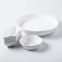 KSP Spin Melamine Turntable Tray - Set of 7 15" Dia. (White)