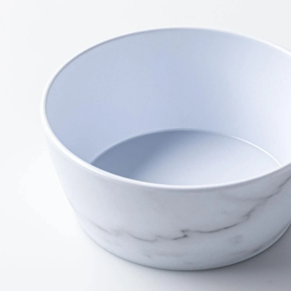 KSP Enzo Melamine Bowl 6" Dia. (Marble White)
