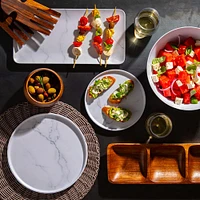 KSP Enzo Melamine Bowl 6" Dia. (Marble White)