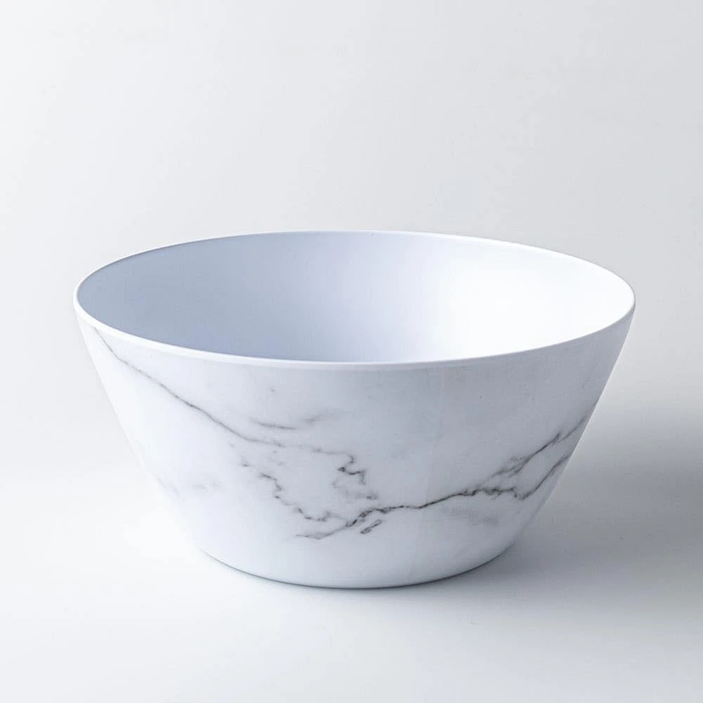 KSP Enzo Melamine Serving Bowl 10" Dia. (Marble White)