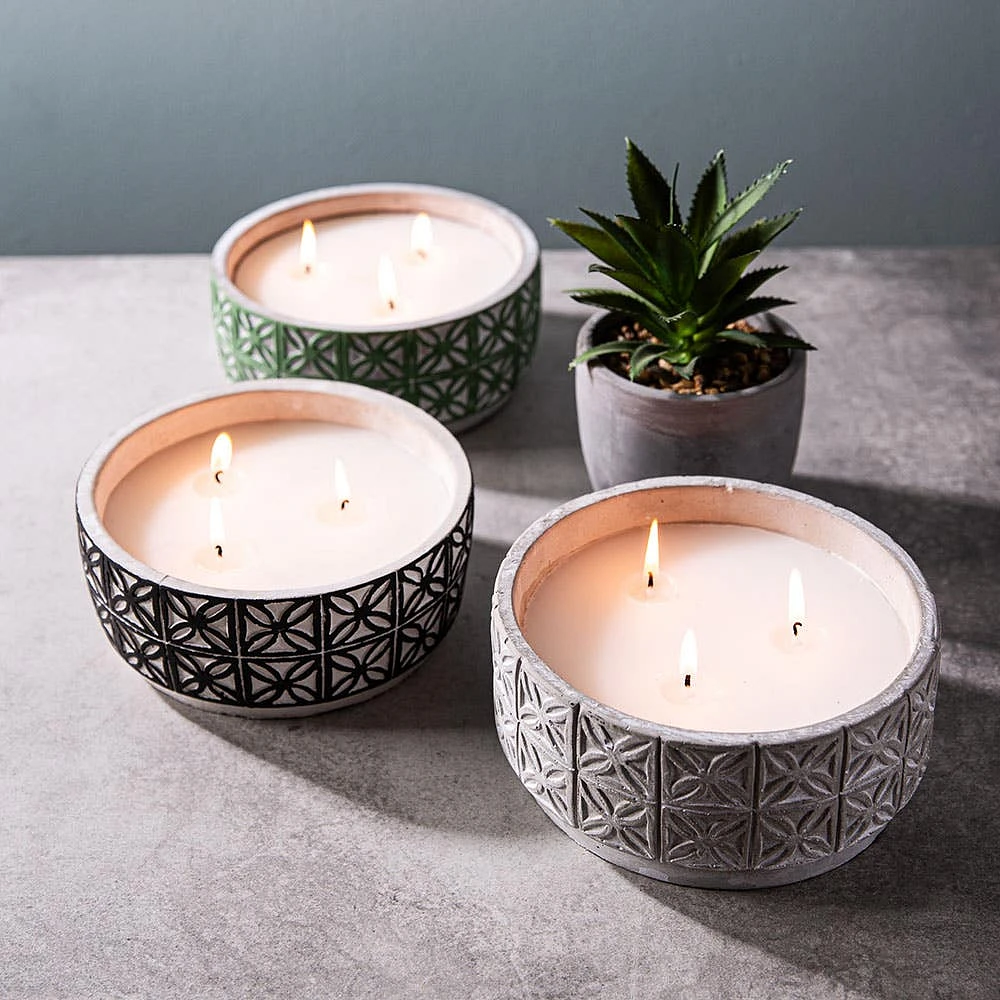 KSP Gardenia Citronella Candle Large 16cm dia. x 8cm