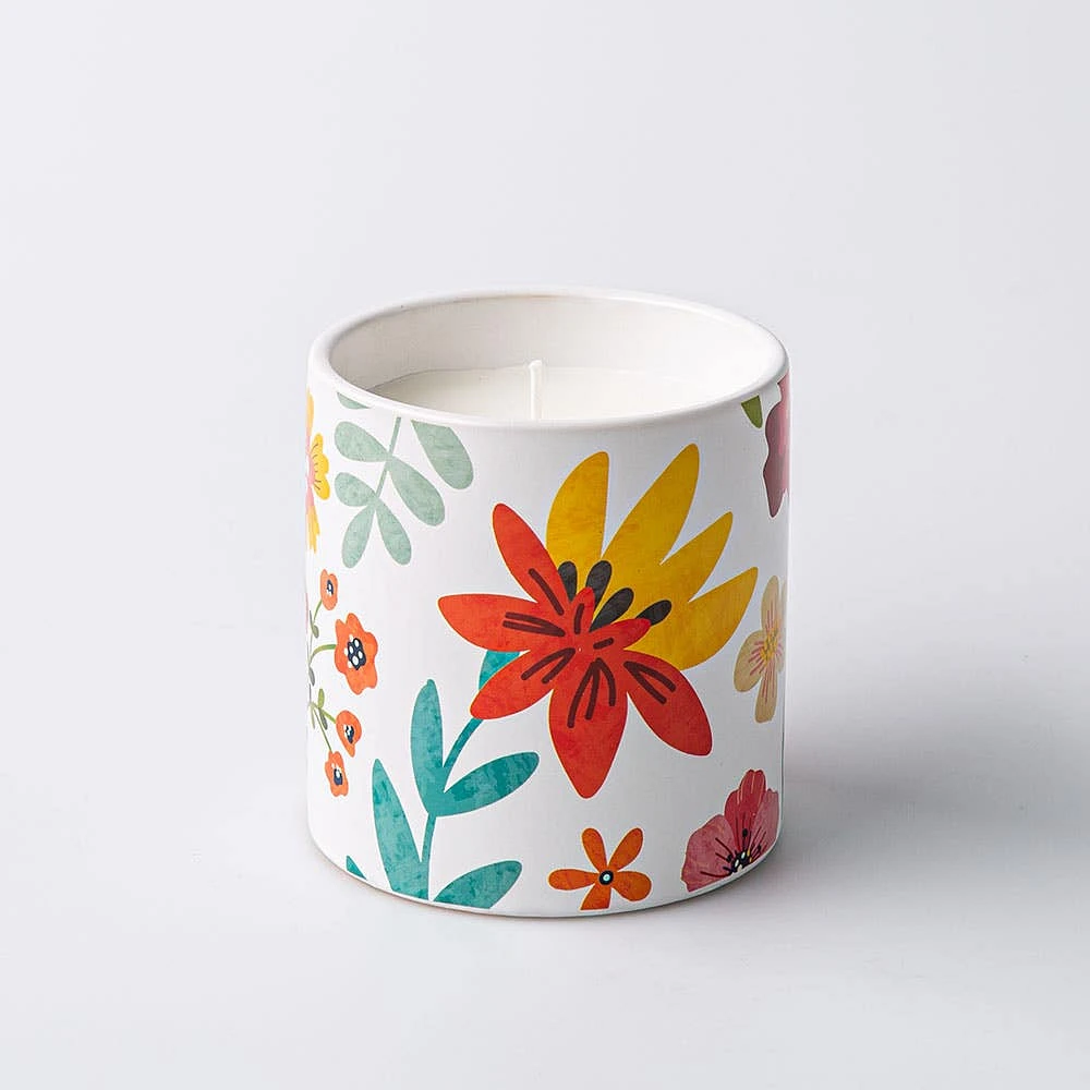 KSP Decal 'Floral' Citronella Candle