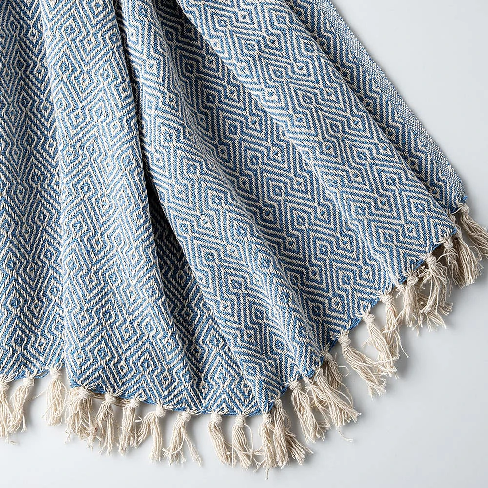 KSP Diamante Recycled Cotton Throw 50 x 60