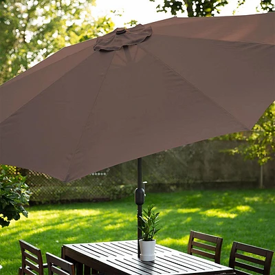 KSP Soleil Patio Umbrella with Tilt 8.9' (Taupe)