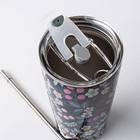 KSP Quench 'Flowers' Double Wall Tumbler with Straw 20oz.