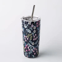 KSP Quench 'Flowers' Double Wall Tumbler with Straw 20oz.