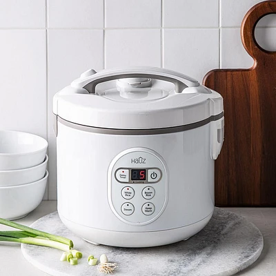 Hauz Steam Smart Rice Cooker and Steamer (White)