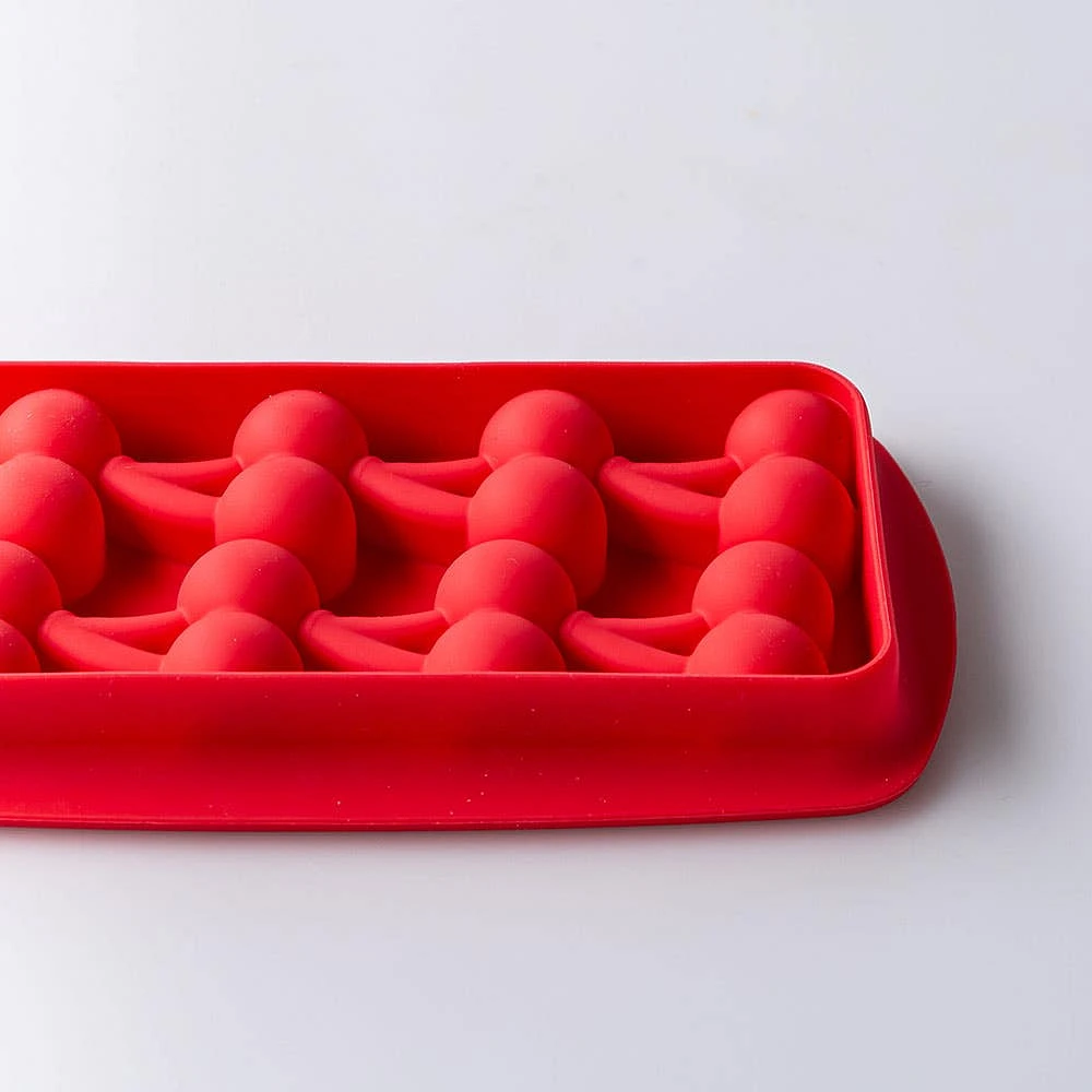 Joie Shapes 'Cherry' Ice Cube Tray 8-capacity (Red)