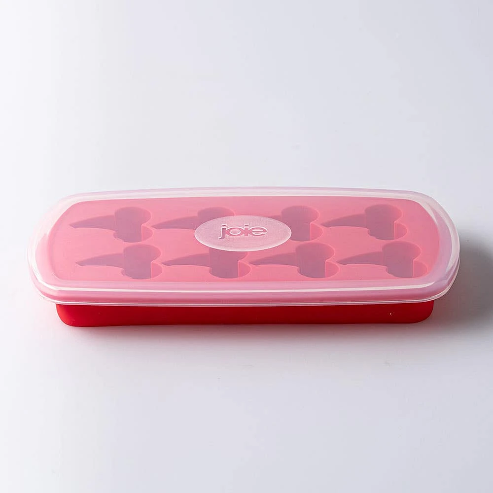 Joie Shapes 'Cherry' Ice Cube Tray 8-capacity (Red)