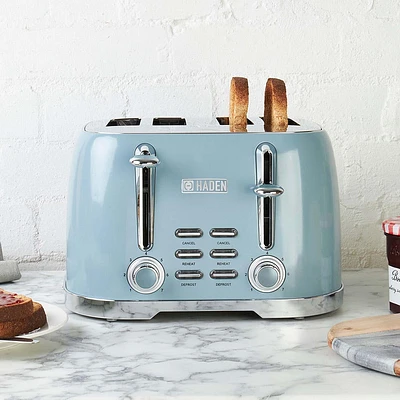 Haden Brighton Wide Slot Toaster (Sky Blue)