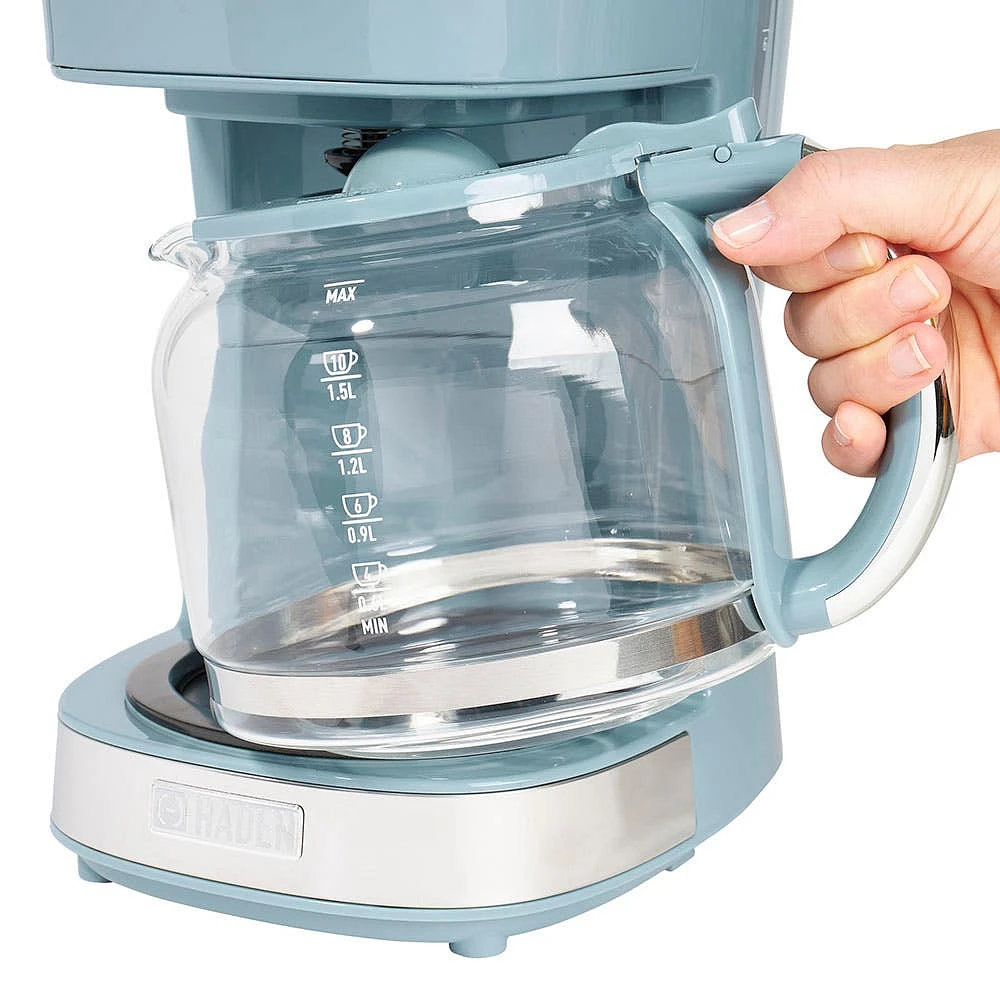 Haden Brighton Programmable Coffee Maker (Sky Blue)