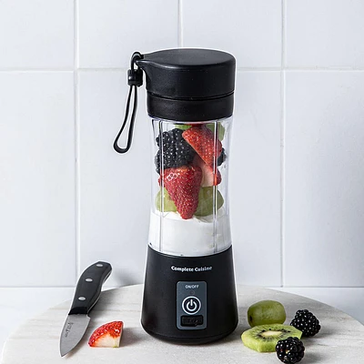 Complete Cuisine Portable Rechargeable Mini Blender (Black)