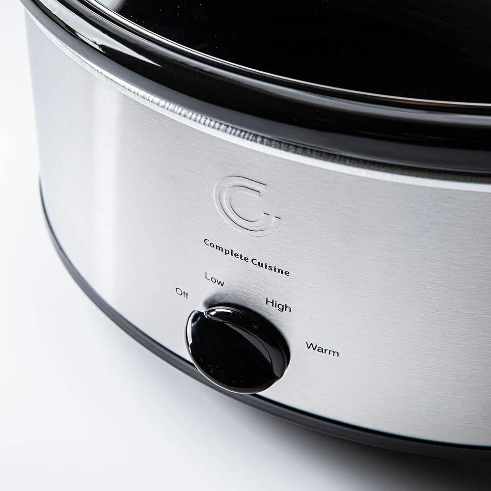 Complete Cuisine Steady Cook Slow Cooker (Stainless Steel)