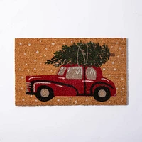 Harman Christmas 'Car' Coir Doormat (Multi Colour)