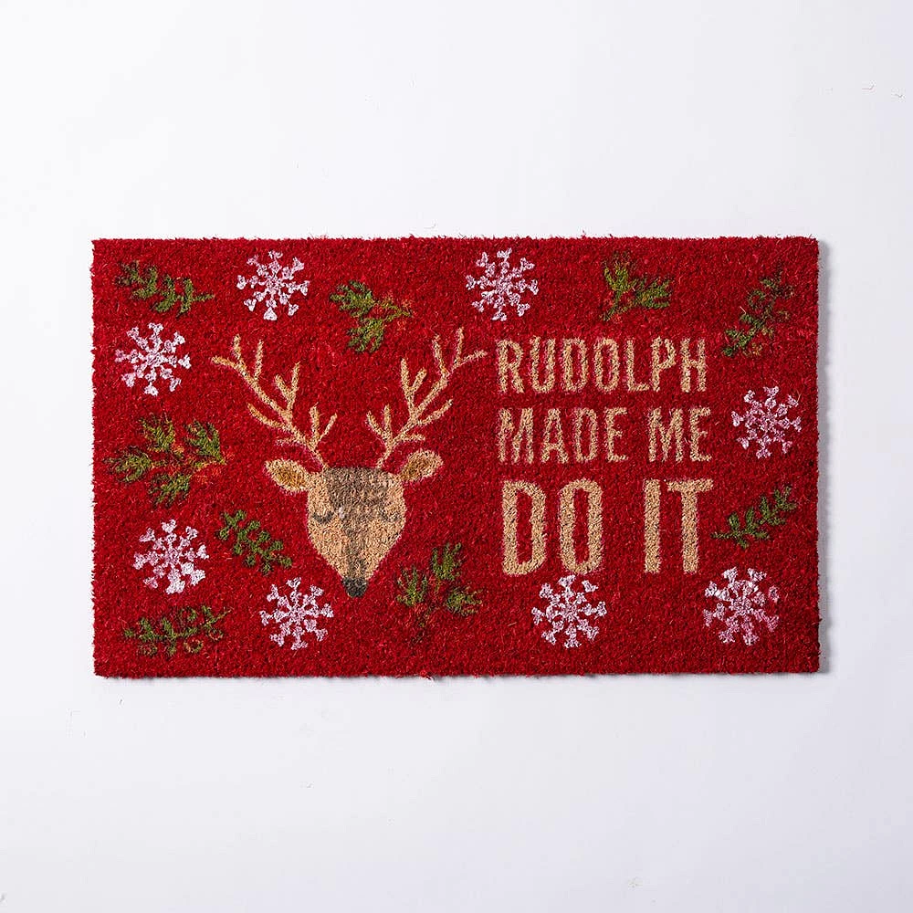 Harman Christmas 'Rudolph' Coir Doormat (Multi Colour)