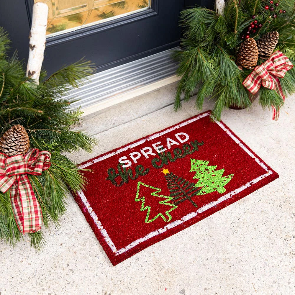 Harman Christmas 'Spread the Cheer' Coir Doormat (Multi Colour)