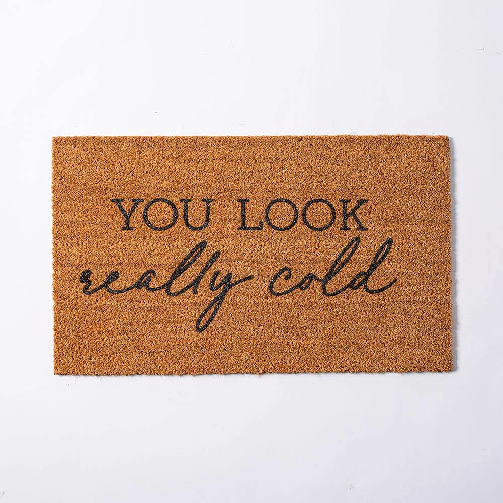 Harman Christmas 'You Look Really Cold' Coir Doormat (Multi Colour)