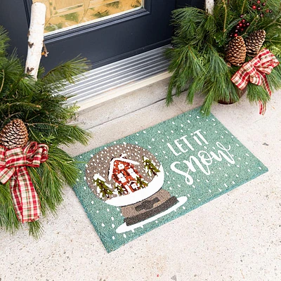 Harman Christmas 'Let It Snow' Coir Doormat (Multi Colour)