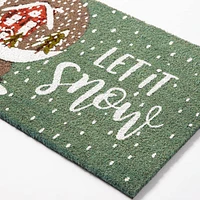 Harman Christmas 'Let It Snow' Coir Doormat (Multi Colour)