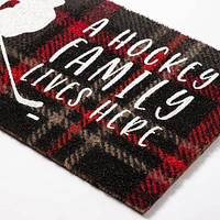 Harman Christmas 'Hockey Family' Coir Doormat (Multi Colour)