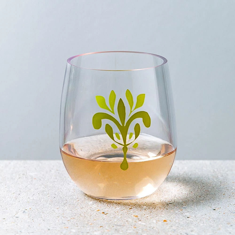KSP Sip 'Verde' Stemless Wine Glass 423ml/14oz.