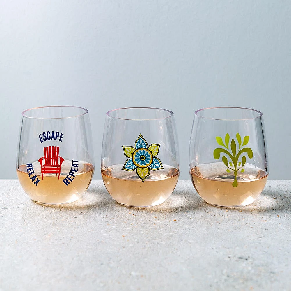 KSP Sip 'Verde' Stemless Wine Glass 423ml/14oz.