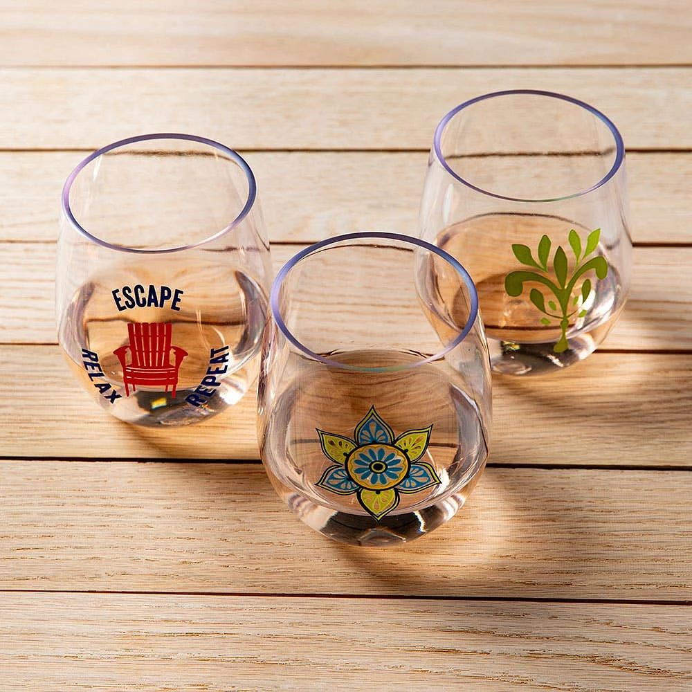 KSP Sip 'Verde' Stemless Wine Glass 423ml/14oz.