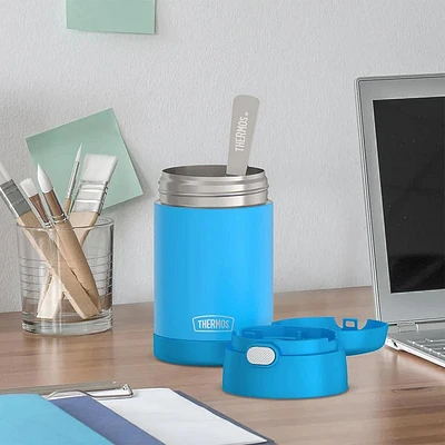 Thermos Thermal Food Storage Jar w/Spoon 16oz. (Electric Blue)