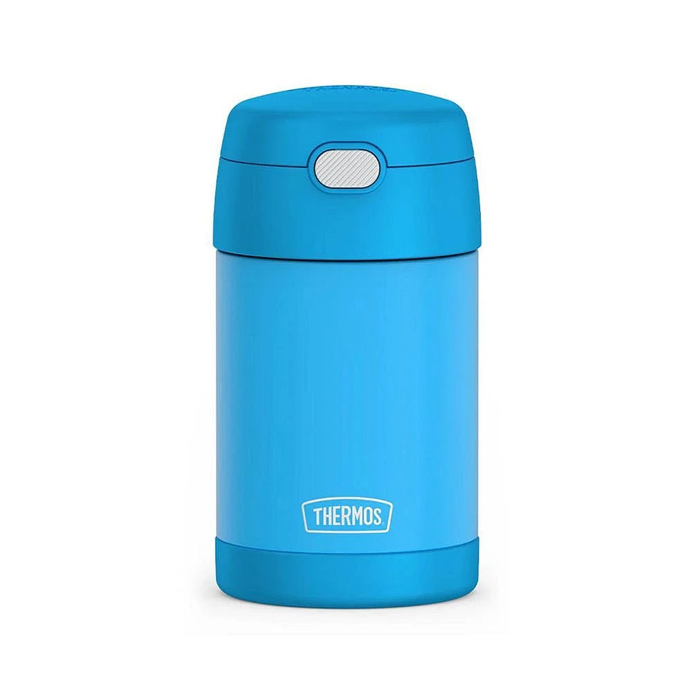 Thermos Thermal Food Storage Jar w/Spoon 16oz. (Electric Blue)