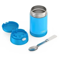 Thermos Thermal Food Storage Jar w/Spoon 16oz. (Electric Blue)