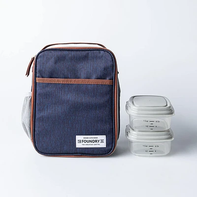 Fit & Fresh Olney 'Denim' Thermal Lunch Bag (Blue)