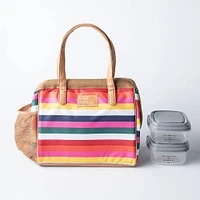 Fit & Fresh Cloverdale 'Colourful Stripe' Thermal Lunch Bag