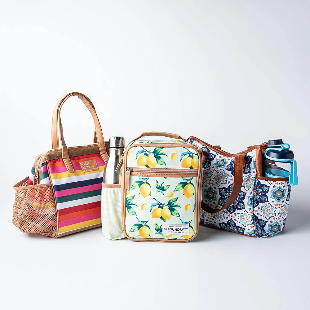 Fit & Fresh Cloverdale 'Colourful Stripe' Thermal Lunch Bag