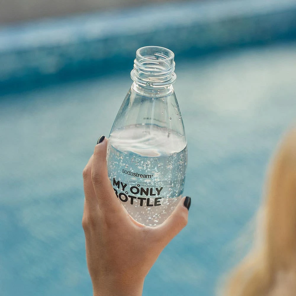 Sodastream Fuse2 'My Only Bottle' Plastic Soda Bottle (Clear/Black)