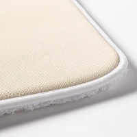 Harman Luxe Ribbed Memory Foam Bathmat - White (20x32")