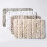 Harman Luxe Ribbed Memory Foam Bathmat - White (20x32")