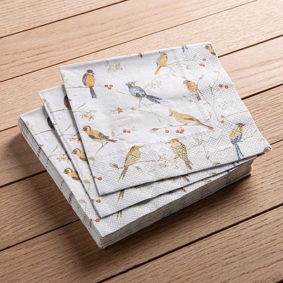 Harman 3-Ply 'Birds' Paper Napkin - Set of 20 (Multi Colour)