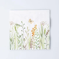 Harman 3-Ply 'Flower Border' Paper Napkin - Set of 20