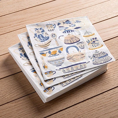 Harman 3-Ply 'Ceramic Pottery' Paper Napkin - Set of 20