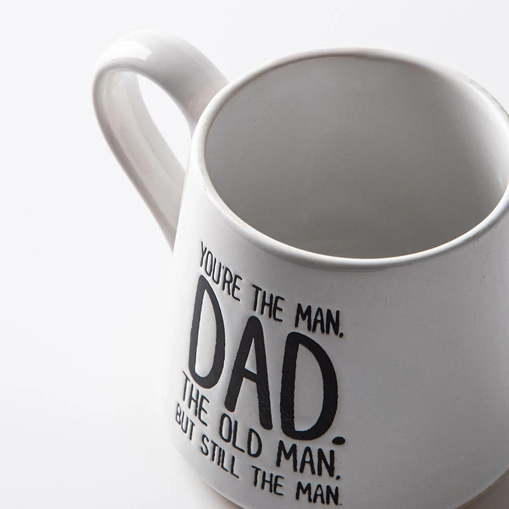 Koppers Big Bottom 'Youre The Man Dad' Mug 16oz. (White/Black)