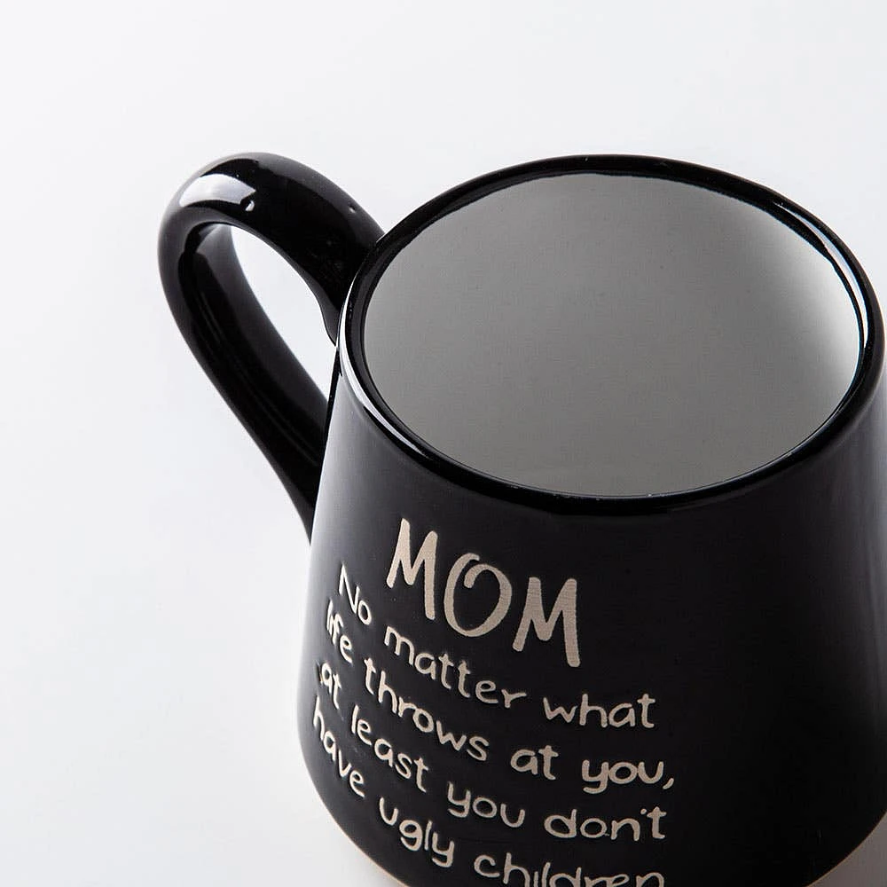 Koppers Big Bottom 'Mom No Matter What' Mug 16oz. (Black/White)