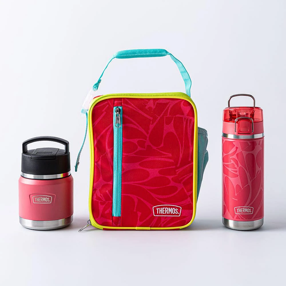 Thermos Icon Tween 'Abstract Petals' Double Wall Bottle w/Spout 530ml