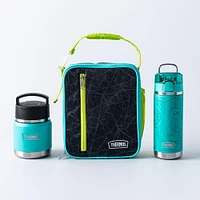 Thermos Icon Tween Series 'Black Sport Web' Upright Lunch Bag