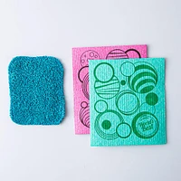 Universal Stone Simply Clean Swedish Cloth & Scrubber Combo - Set/3