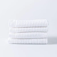 Harman Goods & Textiles Bar Mop Dish Cloth - Set of 4 (White)