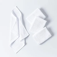 Harman Goods & Textiles Bar Mop Dish Cloth - Set of 4 (White)