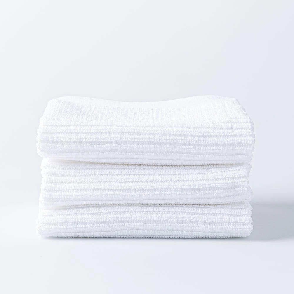Harman Goods & Textiles Bar Mop Kitchen Towel - Set of 3 (White)
