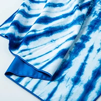Waci Fast Drying 'Tie Dye' Microfiber Beach Towel (Blue/White)