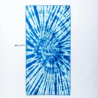 Waci Fast Drying 'Tie Dye' Microfiber Beach Towel (Blue/White)