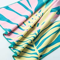 Waci Fast Drying 'Palms' Microfiber Beach Towel 30 x 60" (Multicolour)